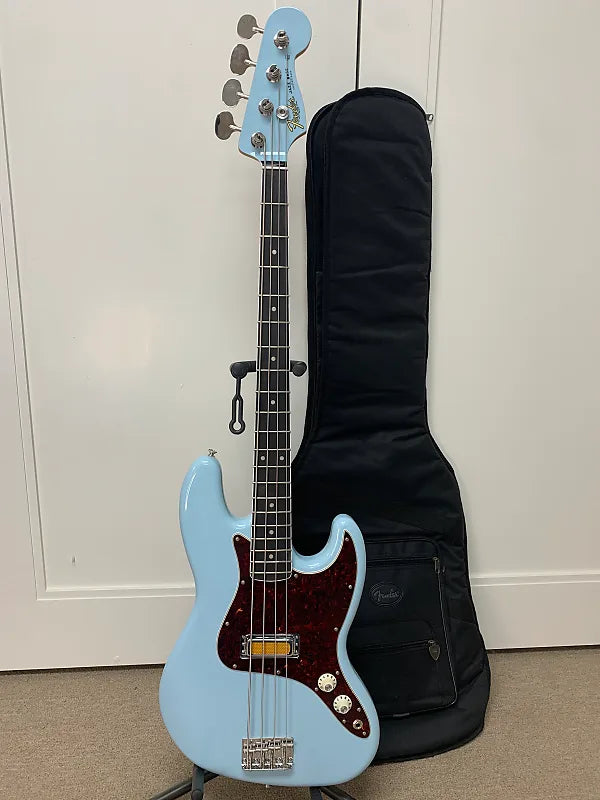 Fender Gold Foil Jazz Bass Guitar - Sonic Blue