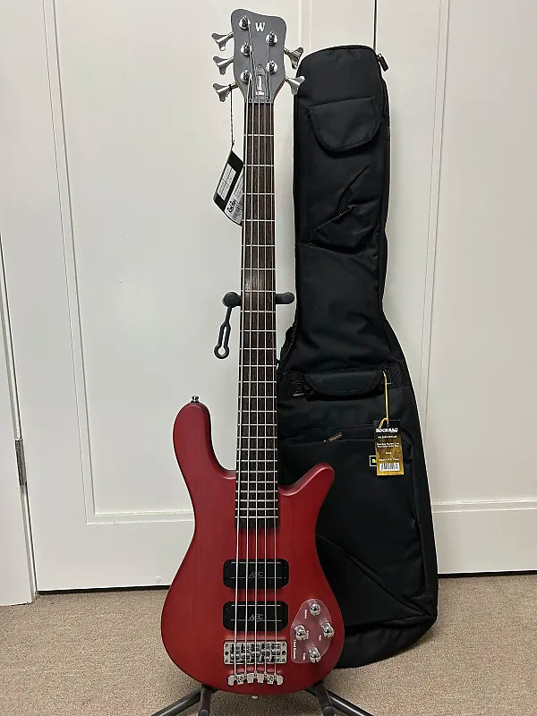 Warwick Rockbass Streamer Standard 5 String Bass -Burgundy Red Transparent  Satin