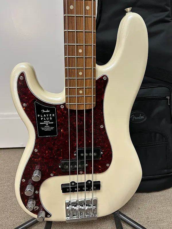 Fender Player Plus Active Precision Bass Left-Handed - Olympic Pearl