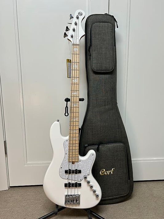 Cort Elrick NJS 4 Bass Guitar - White