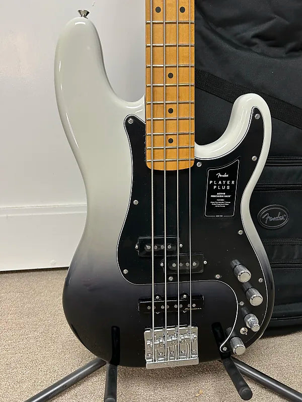 Fender Player Plus Active Precision Bass with Maple Fretboard - Silver Smoke