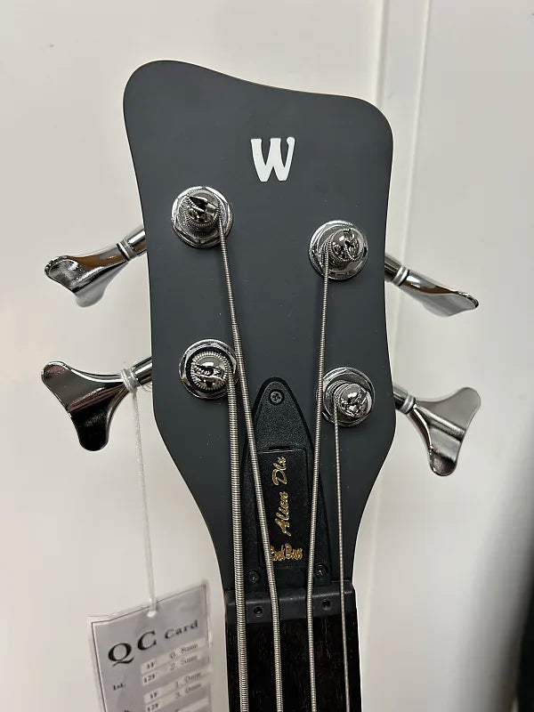 Warwick Alien Rockbass Deluxe Hybrid Thinline 4 String Fretless Acoustic Electric Bass - Natural