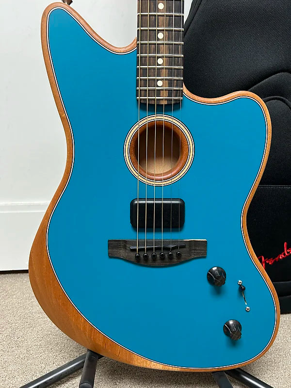 Fender American Acoustasonic Jazzmaster Acoustic Electric Guitar - Ocean Turquoise