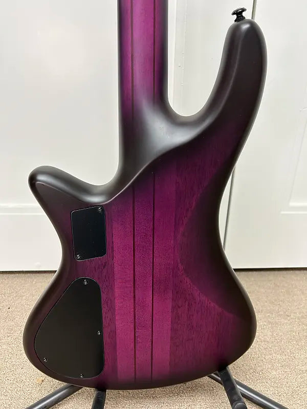 Schecter Stiletto Studio-4 Bass Guitar - Transparent Purple Burst