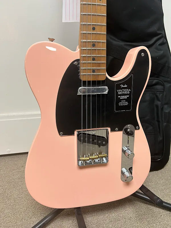 Fender Limited Edition Vintera '50s Telecaster Modified Electric Guitar - Shell Pink