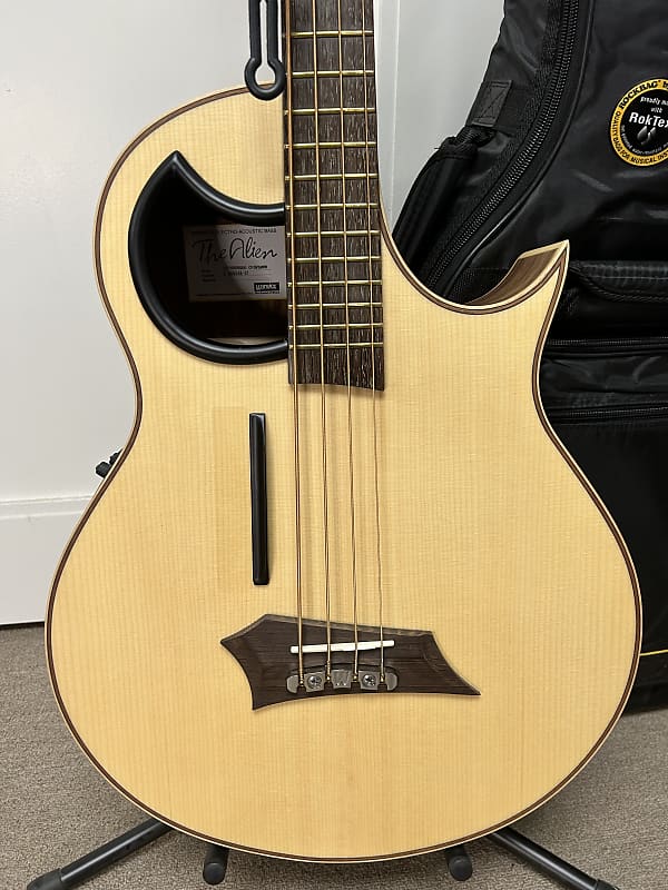 Warwick Alien 4 String Acoustic Electric Bass Guitar - Natural Transparent Satin