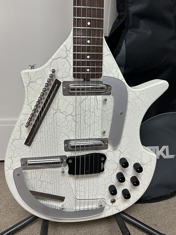 Danelectro Coral Sitar Reissue - White Crackle - Brand New with Free Gigbag