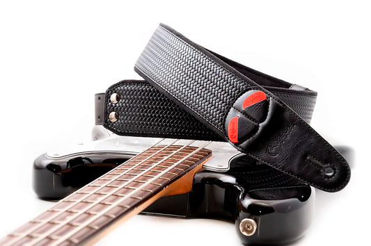 Right On Straps Bond-60 Black High Quality Vegan Guitar Strap