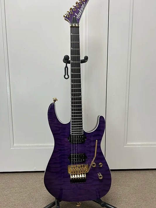 Jackson Pro Series SL2Q MAH Soloist Electric Guitar - Transparent Purple