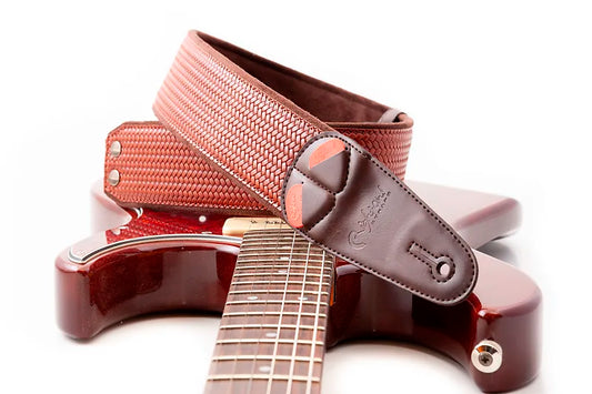 Right On Straps Bond-60 Brown High Quality Vegan Guitar Strap