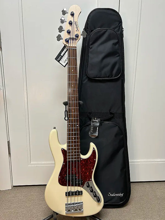 Sadowsky MetroLine 21-Fret Vintage P/J 5-String Bass Red Alder Body - Olympic White