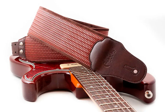 Right On Straps Bond-80 Brown High Quality Vegan Guitar Strap