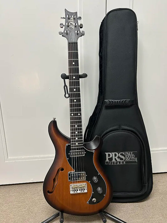 PRS S2 Vela Semi-Hollow Satin Electric Guitar - McCarty Tobacco Sunburst