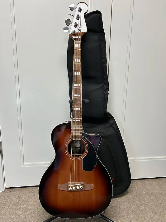 Fender Kingman Bass Acoustic Bass Guitar with Walnut Fingerboard - Shaded Edge Burst