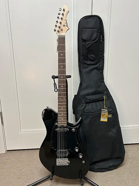 Aria Pro II Jet Baritone Electric Guitar- Black - Brand New w/FREE Gigbag