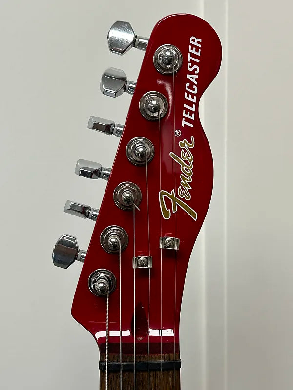 Fender Jim Adkins JA-90 Artist Series Signature Telecaster Electric Guitar Crimson Transparent