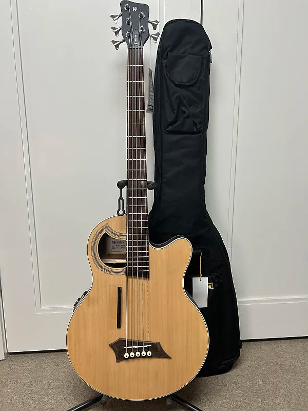 Warwick Rockbass Alien Deluxe Hybrid Thinline 5 String Acoustic Electr ...