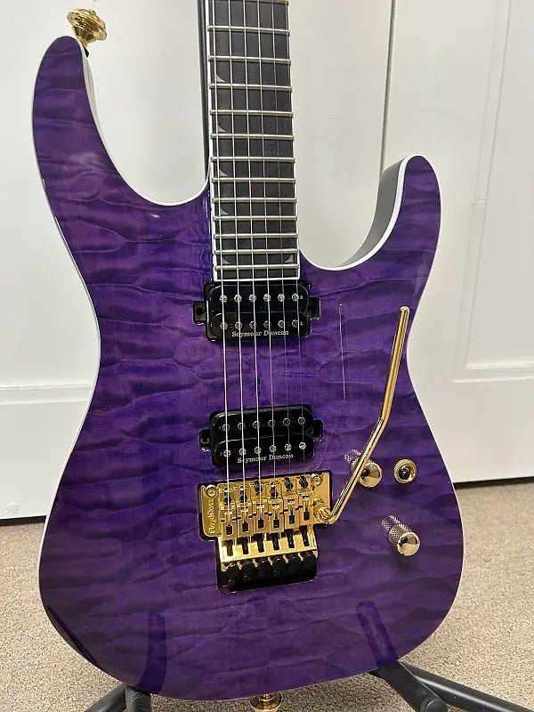 Jackson Pro Series SL2Q MAH Soloist Electric Guitar - Transparent Purple