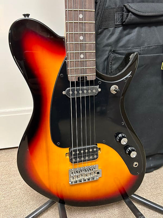 Aria Pro II Jet Baritone Electric Guitar - Sunburst - Brand New w/FREE Gig Bag