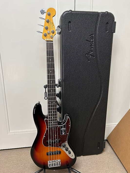 Fender American Professional II Jazz Bass V with Rosewood Fretboard - 3-Color Sunburst