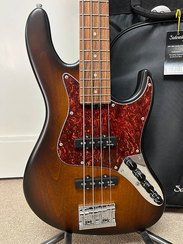 Sadowsky MetroLine 22 Fret Will Lee 4 String Bass w/Red Alder Body -Almond Sunburst Trans Satin