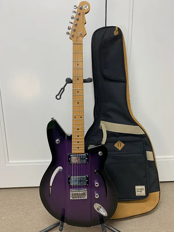 Reverend Airsonic HB Electric Guitar - Purple Burst w/Gig Bag